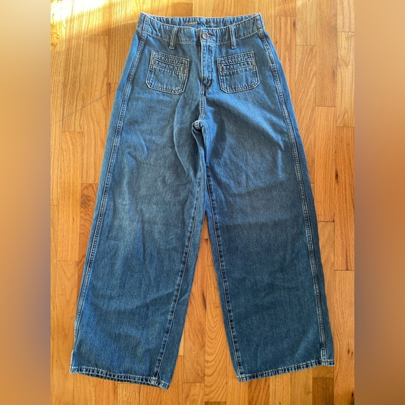 Old Navy Denim - Old Navy Drapey Denim Baggy Wide Leg Jeans